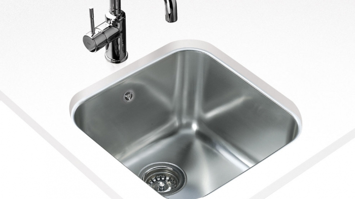 Chiuveta patrata inox  BE 40.40 montaj sub blat -Teka [2]