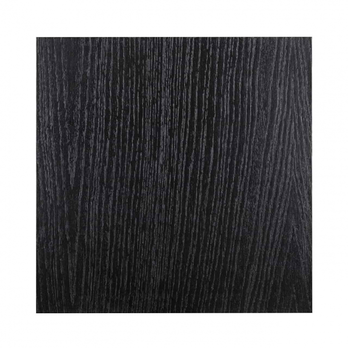 Coloana/masuta inalta decorativa Kelda 30x90 cm stil industrial, blat negru furnir natural stejar si metal, 6518 BLACK - Richmond Interiors [3]