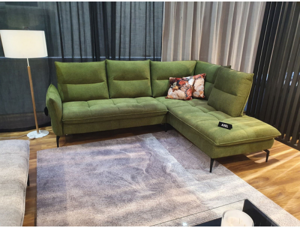 Coltar Axel II 278x226 cm, tapiterie personalizabila, picioare metalice , AXEL CORNER II ST A1 - Gala Collezione [3]