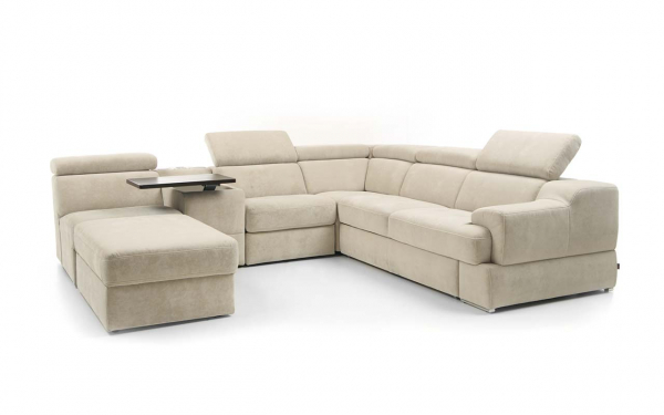 Coltar extensibil Belluno 359x270 cm cu bar si recliner electric, tapiterie personalizabila , BELLUNO 359 ST A1 - Gala Collezione [2]