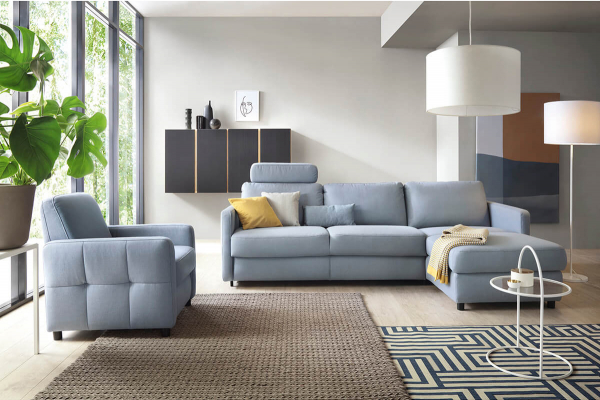 Coltar Ema cu lounger 241/261/281x165 cm, zona de dormit, tapiterie personalizabila , EMA 236 ST 0 - Gala Collezione [8]