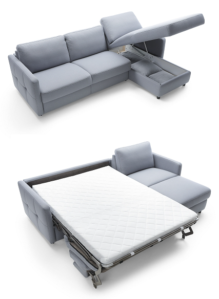Coltar Ema cu lounger 241/261/281x165 cm, zona de dormit, tapiterie personalizabila , EMA 236 ST 0 - Gala Collezione [9]