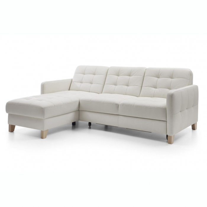 Coltar extensibil Elio 217x157 cm cu lounger, lada depozitare, picioare lemn, tapiterie personalizabila , ELIO CORNER ST A1 - Gala Collezione [12]
