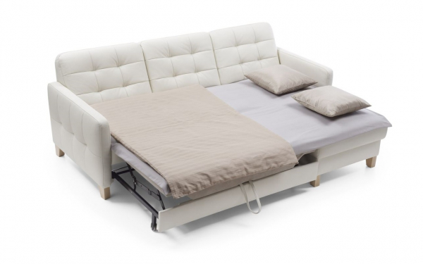Coltar extensibil Elio 217x157 cm cu lounger, lada depozitare, picioare lemn, tapiterie personalizabila , ELIO CORNER ST A1 - Gala Collezione [4]