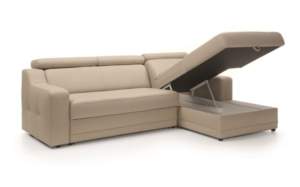 Coltar extensibil Lotos 242x162 cm cu lounger, lada depozitare, tapiterie personalizabila , LOTOS ST A1 - Gala Collezione [3]