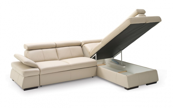 Coltar extensibil Malpensa 275x203 cm, lada depozitare, tapiterie personalizabila , MAPENSA ST A1 - Gala Collezione [3]
