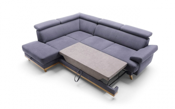Coltar extensibil Memo 255x206 cm, lada depozitare, tapiterie personalizabila , MEMO ST A1 - Gala Collezione [5]