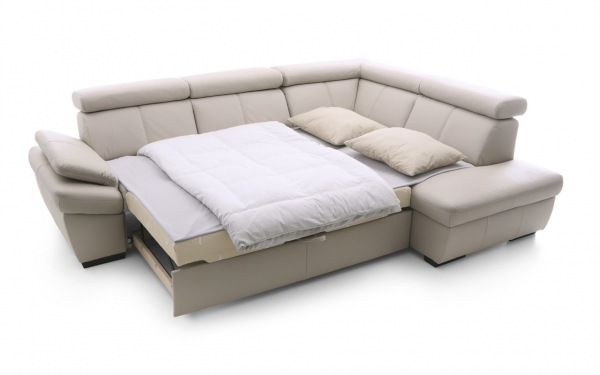 Coltar extensibil Salerno 274x206 cm, lada depozitare, tapiterie personalizabila , SALERNO BAS ST A1 - Gala Collezione [4]