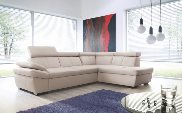 Coltar extensibil Salerno 274x206 cm, lada depozitare, tapiterie personalizabila , SALERNO BAS ST A1 - Gala Collezione [5]