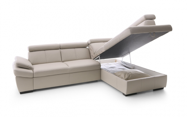 Coltar extensibil Salerno 274x206 cm, lada depozitare, tapiterie personalizabila , SALERNO BAS ST A1 - Gala Collezione [3]
