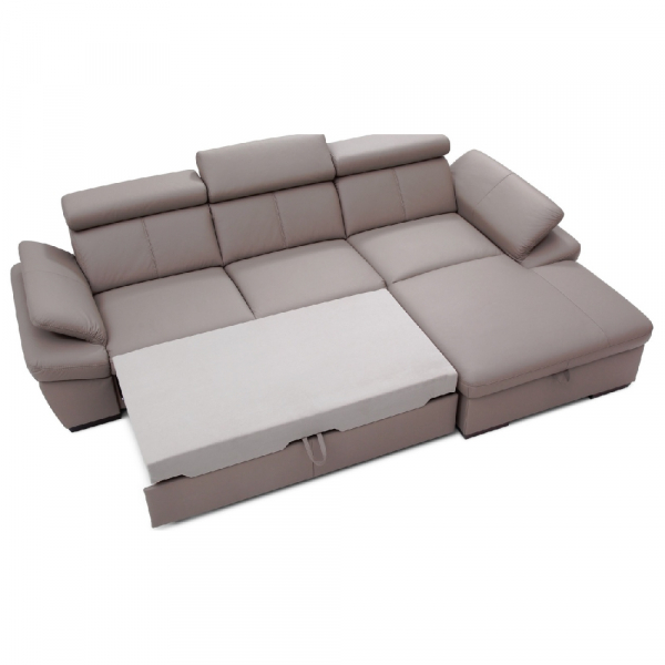 Coltar extensibil Salerno 284x181 cm cu lounger, lada depozitare, tapiterie personalizabila , SALERNO LOUNG DR A1 - Gala Collezione [3]