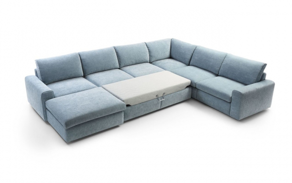 Coltar Karato in forma de ‚ÄùU‚Äù 360x280x180 cm, zona extensibila dormit, tapiterie personalizabila , KARATO 360 ST A1 - Gala Collezione [2]