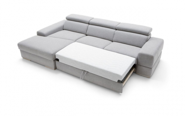 Coltar Plaza 293/311x180 cm cu lounger, zona extensibila dormit, spatiu depozitare, tapiterie personalizabila , PLAZA CORN 293 BAS ST A1 - Gala Collezione [4]