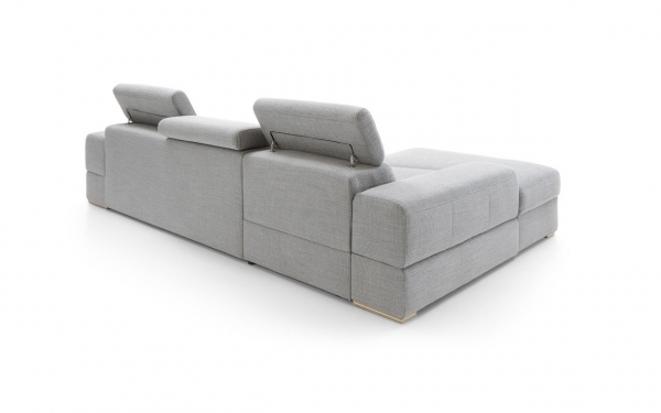 Coltar Plaza 293/311x180 cm cu lounger, zona extensibila dormit, spatiu depozitare, tapiterie personalizabila , PLAZA CORN 293 BAS ST A1 - Gala Collezione [2]