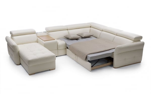 Coltar extensibil in forma de ‚ÄùU‚Äù Massimo 309x268x187 cm cu bar si lounger, tapiterie personalizabila , MASS 309 ST A1 - Gala Collezione [7]