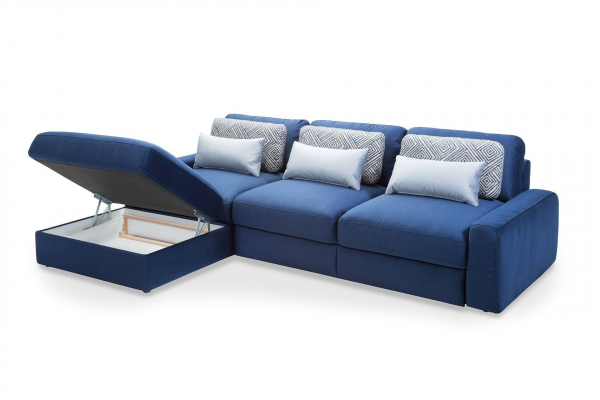 Coltar Serena 280x197 cm cu lounger, zona extensibila dormit, spatiu depozitare, tapiterie personalizabila , SERENA 280 ST A1 - Gala Collezione [4]