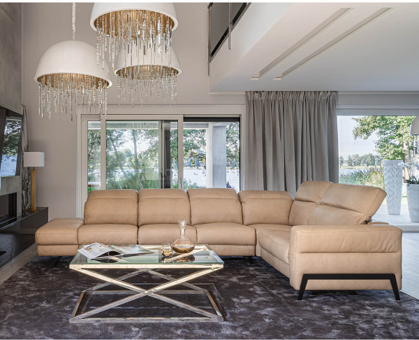 Coltar Volta 258x230 cm, zona extensibila dormit, tapiterie personalizabila , VOLTA 258 ST A1 - Gala Collezione [8]