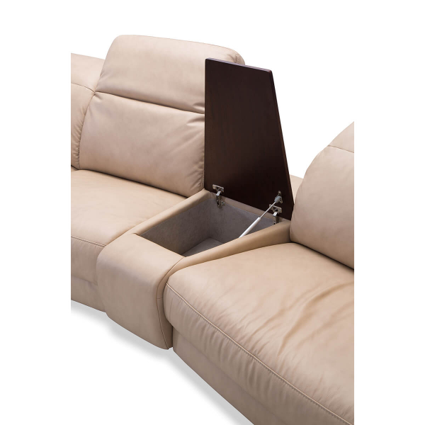 Coltar Volta 421x228 cm cu bar si recliner electric, zona extensibila dormit, tapiterie personalizabila , VOLTA 471 ST A1 - Gala Collezione [3]