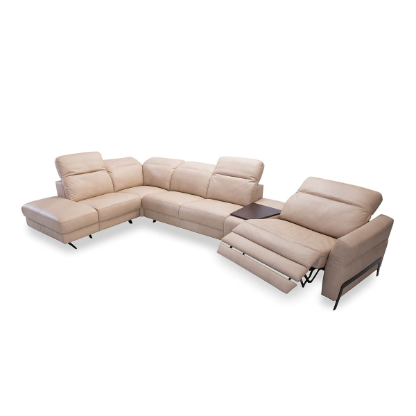 Coltar Volta 421x228 cm cu bar si recliner electric, zona extensibila dormit, tapiterie personalizabila , VOLTA 471 ST A1 - Gala Collezione [2]