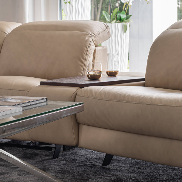 Coltar Volta 421x228 cm cu bar si recliner electric, zona extensibila dormit, tapiterie personalizabila , VOLTA 471 ST A1 - Gala Collezione [5]