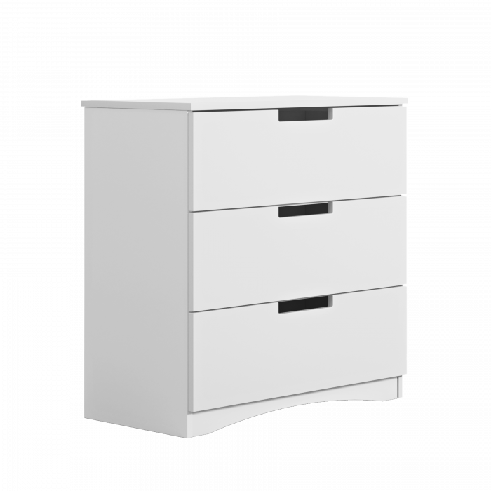 Comoda copii Classic 80,5x80 MDF alb, trei sertare [5]
