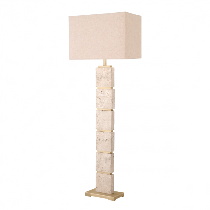   Lampa de podea Newton din travertin cu abajur 116938 EICHHOLTZ [2]