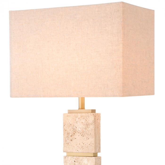   Lampa de podea Newton din travertin cu abajur 116938 EICHHOLTZ [3]