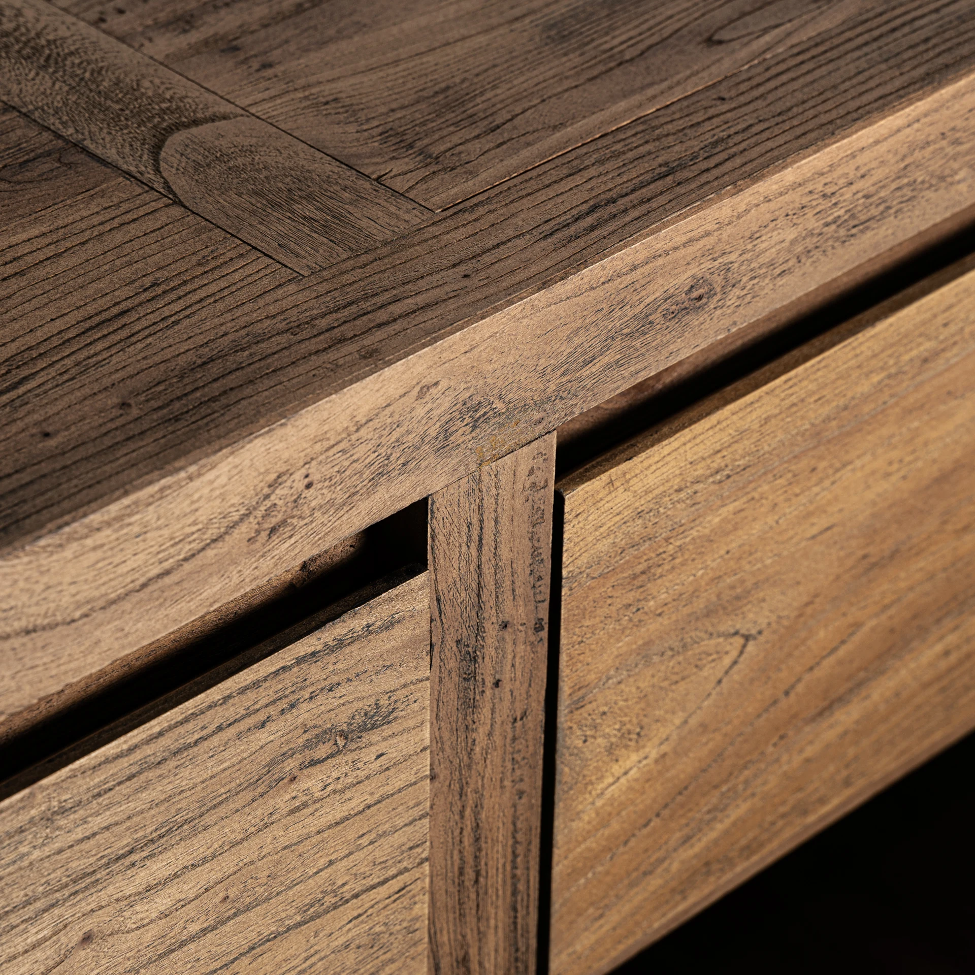 Comoda cu Sertare din Lemn de Ulm, Maro, 180x51x81 cm, Stil Contemporan - VicalHome 36670 [8]