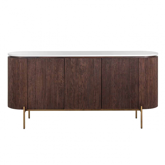Comoda lux lemn stejar Daiva, 180 cm, blat marmura artificiala, 7565 - Richmond Interiors [2]