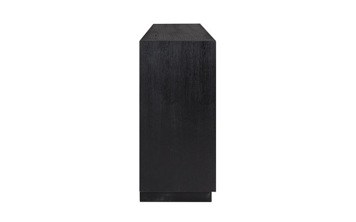 Comoda premium neagra 3/4 usi Kelda, 190/240 cm, furnir stejar, 6500 BLACK - Richmond Interiors [4]