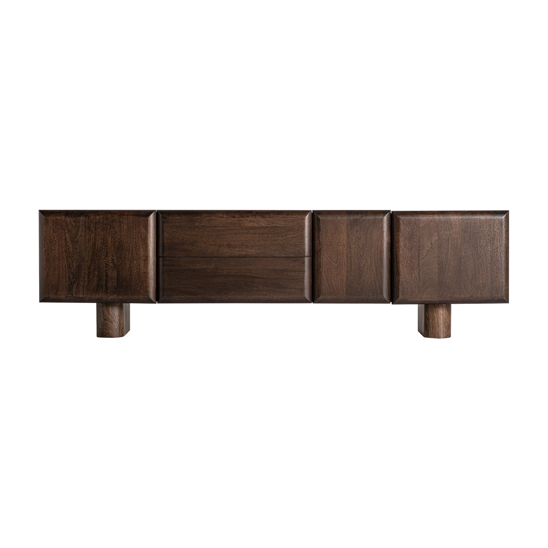 Comoda TV din Lemn de Mango, Maro, 200x40x56 cm - VicalHome 33481 [6]