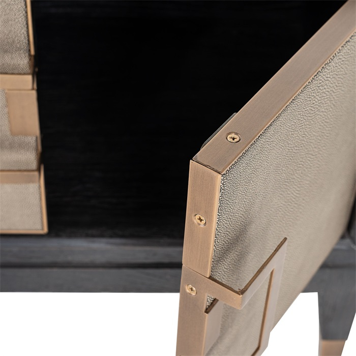 Comoda TV premium cu 4 usi Damo, 185 cm, din furnir stejar, PU si metal, 7522 - Richmond Interiors [7]