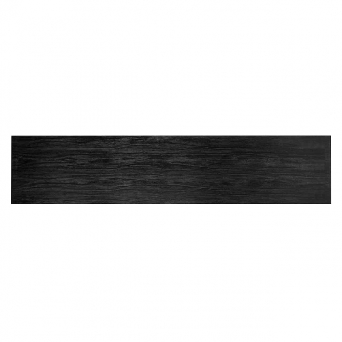 Comoda TV premium neagra cu 3 sertare Kelda, 185 cm, furnir stejar, 6503 BLACK - Richmond Interiors [3]