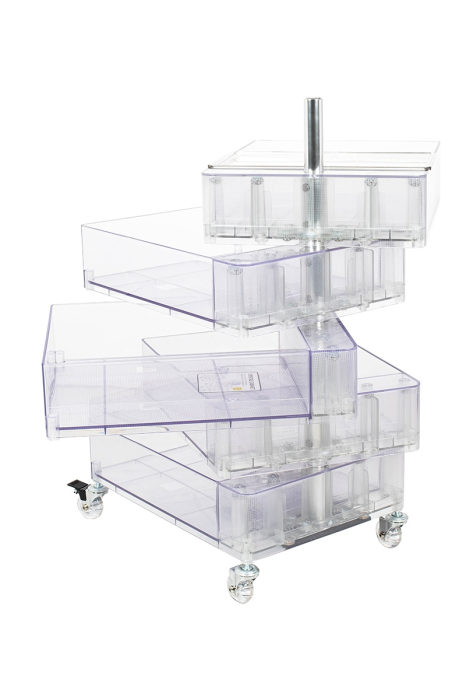 Comodă Vision 41x50x74 cm, Policarbonat Transparent - King Home [2]