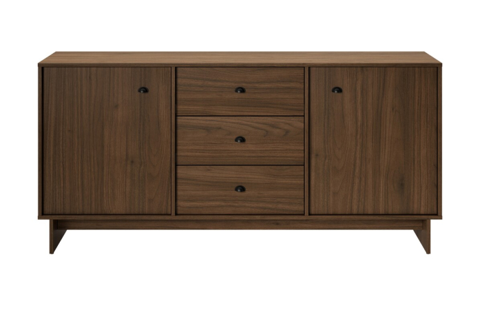 Comoda Yori Villa 52.6 cm, cu 2 Uși și 3 Sertare, Nuc Villa - COMAD [2]