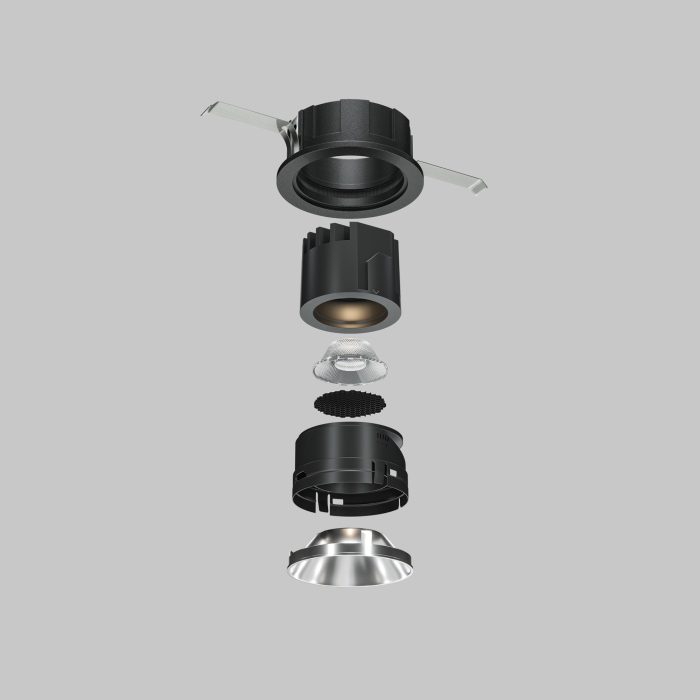 Componente corp de iluminat Accesorii, Aluminiu Negru, Maytoni HoneyComb-D26 [4]