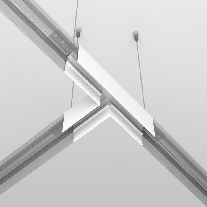 Componente pentru sistem de șină cu montaj pe suprafață Accesorii pentru șine Exility, Aluminiu Alb, Maytoni TRA034CT-41W-DE [2]