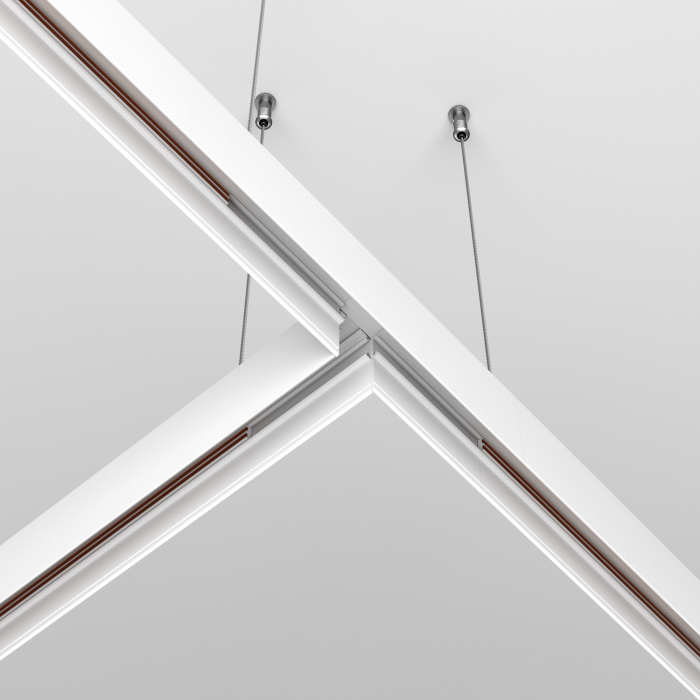 Componente pentru sistem de șină cu montaj pe suprafață Accesorii pentru șine Exility, Aluminiu Alb, Maytoni TRA034CT-41W-DE [4]
