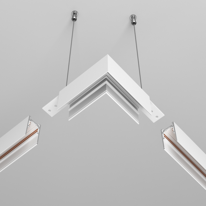 Componente pentru sistem de șină cu montaj pe suprafață Accesorii pentru șine Exility, Aluminiu Alb, Maytoni TRA034HCL-41W [5]