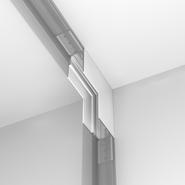 Componente pentru sistem de șină cu montaj pe suprafață Accesorii pentru șine Exility, Aluminiu Alb, Maytoni TRA034ICL-41W [2]
