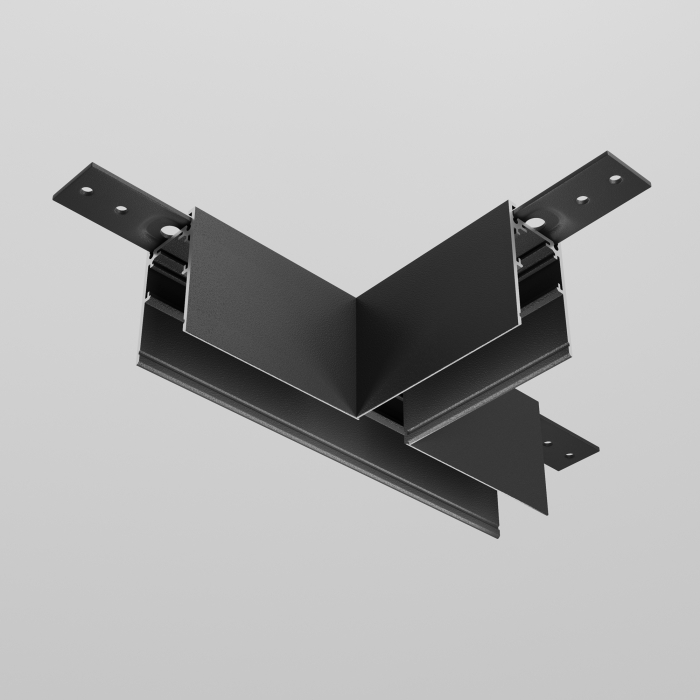 Componente pentru sistem de șină cu montaj pe suprafață Accesorii pentru șine Exility, Aluminiu Negru, TRA034CT-41B-DE [3]