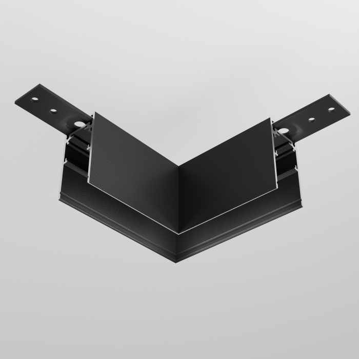 Componente pentru sistem de șină cu montaj pe suprafață Accesorii pentru șine Exility, Aluminiu Negru, TRA034HCL-41B [3]