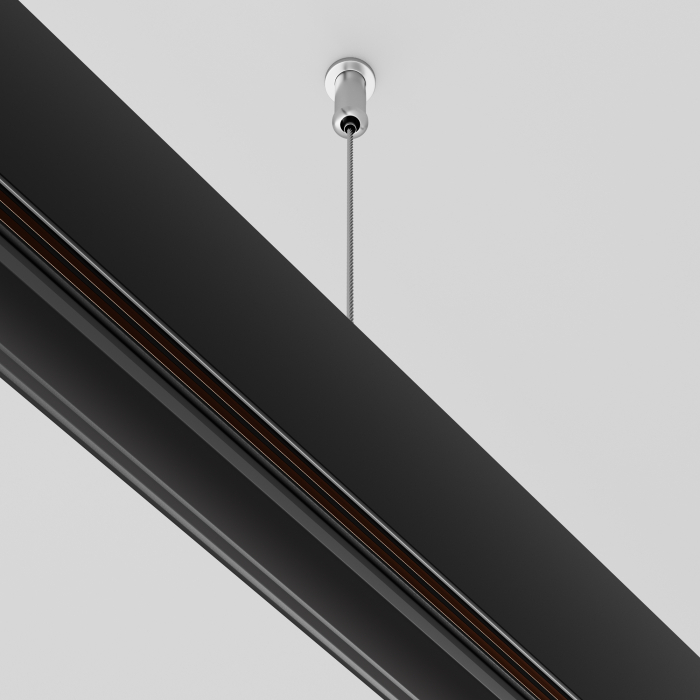 Componente pentru sistem de șină cu montaj pe suprafață Accesorii pentru șine Exility, Oțel inoxidabil Negru, TRA034SW-2B [4]