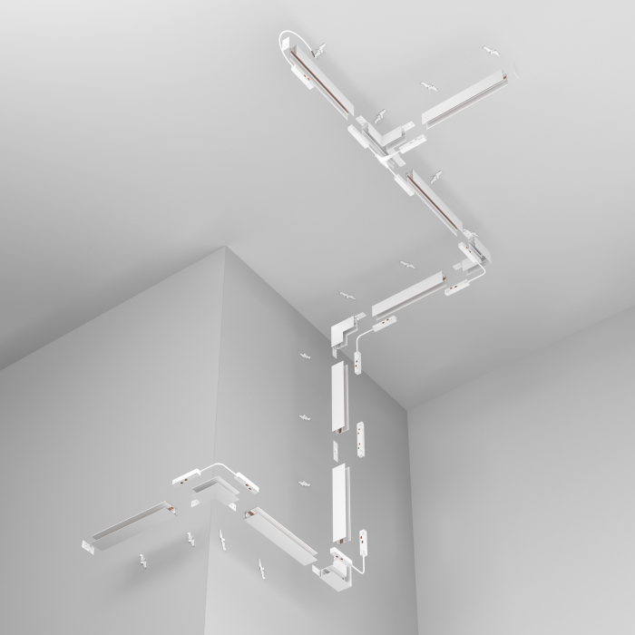 Componente pentru sistem de șină cu montaj pe suprafață Accesorii pentru șine Exility, Plastic Alb, Maytoni TRA034EC-41W [5]