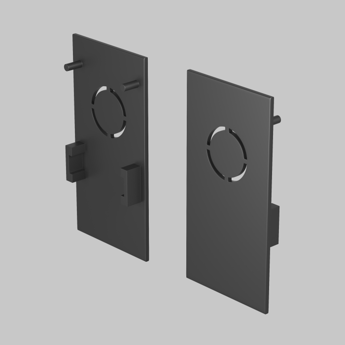 Componente pentru sistem de șină cu montaj pe suprafață Accesorii pentru șine Exility, Plastic Negru, Maytoni TRA034EC-41B [3]