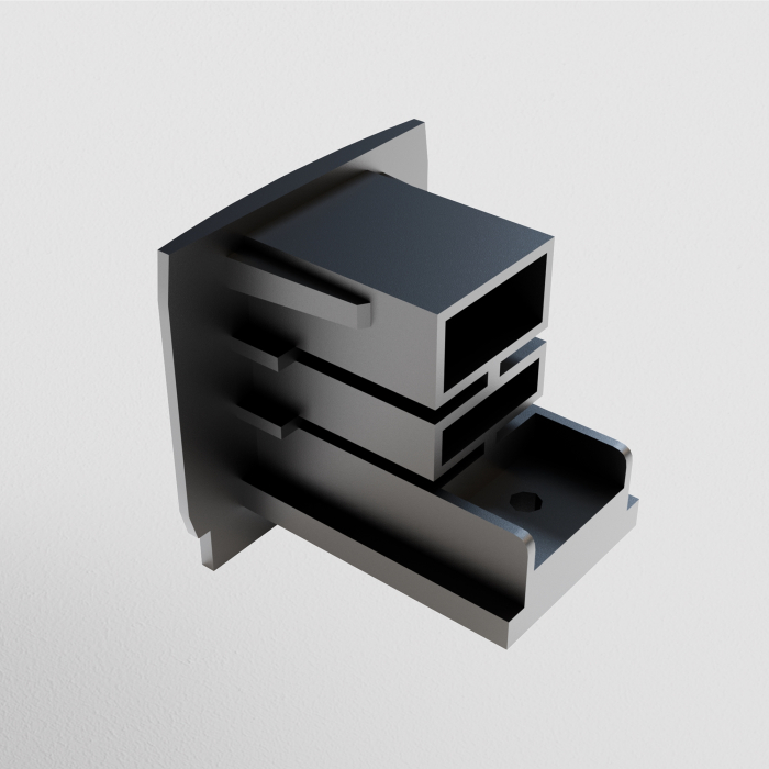 Componente pentru sistem de șină cu montaj pe suprafață Accesorii pentru șine Trinity, Plastic Negru, Maytoni TRA005EC-31B [3]
