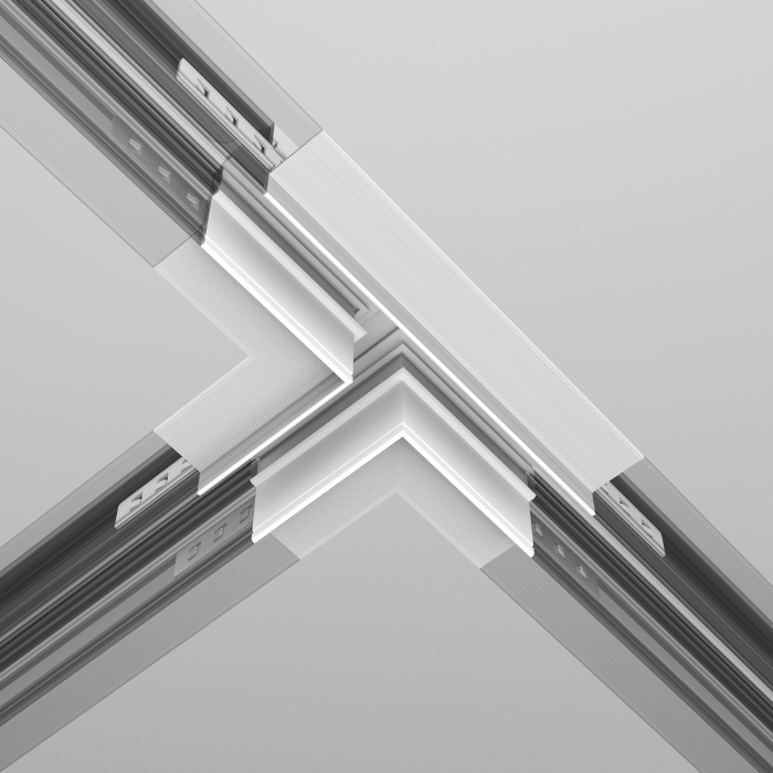 Componente sistem de șine încastrate Accesorii pentru șine Exility, Aluminiu Alb, Maytoni TRA034CT-42.12W [2]