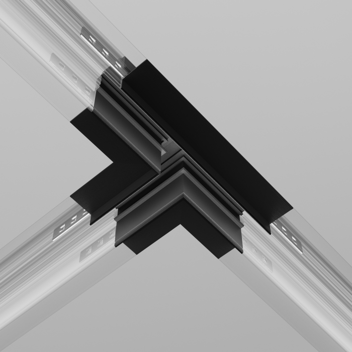 Componente sistem de șine încastrate Accesorii pentru șine Exility, Aluminiu Negru, Maytoni TRA034CT-42.12B [2]