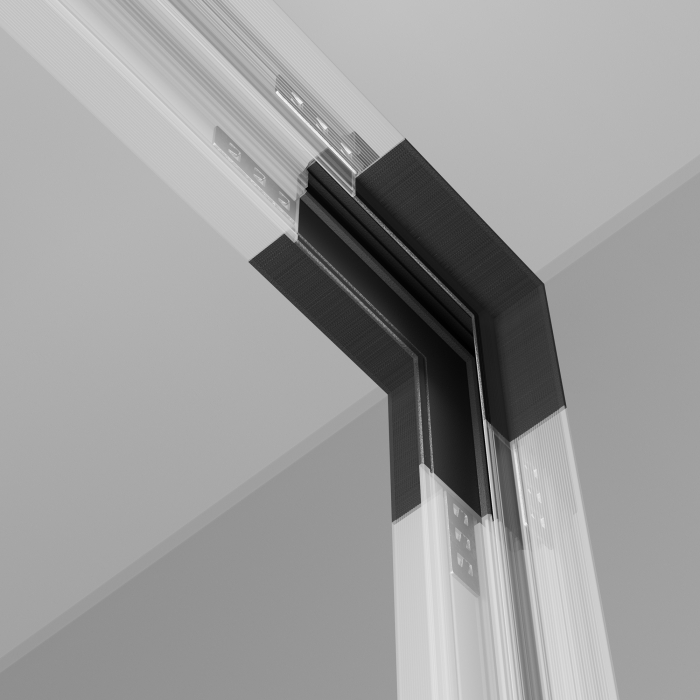 Componente sistem de șine încastrate Accesorii pentru șine Exility, Aluminiu Negru, Maytoni TRA034ICL-42.12B [2]