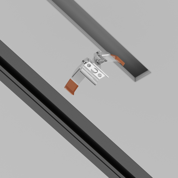 Componente sistem de șine încastrate Accesorii pentru șine Unity, Metal Argintiu, Maytoni TRA002HR-11B [4]